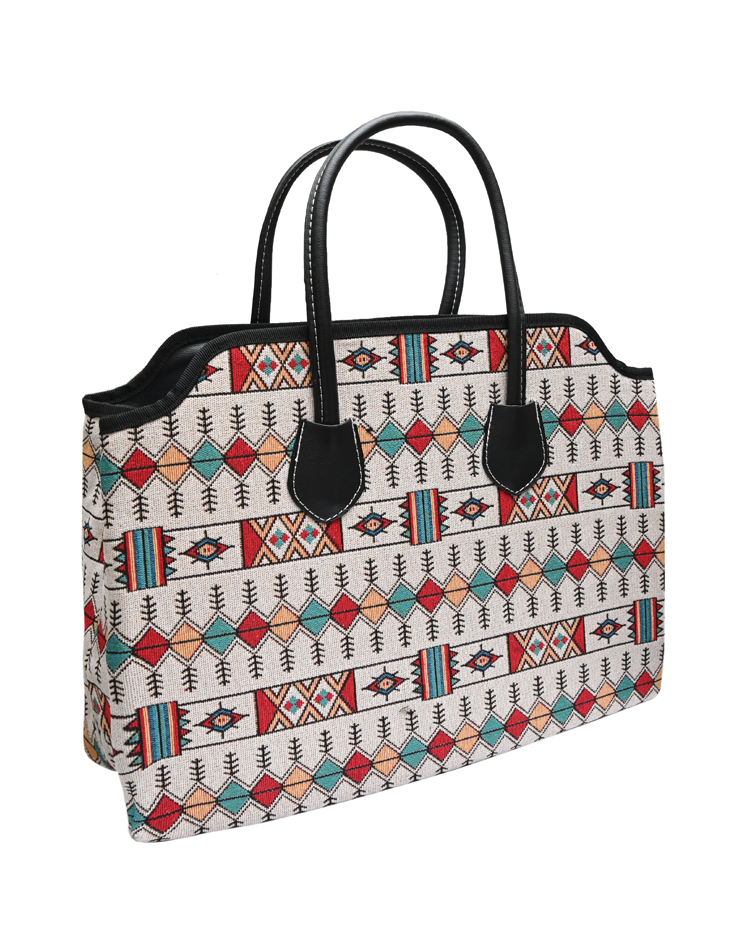 White insulated picnic sales tote bag