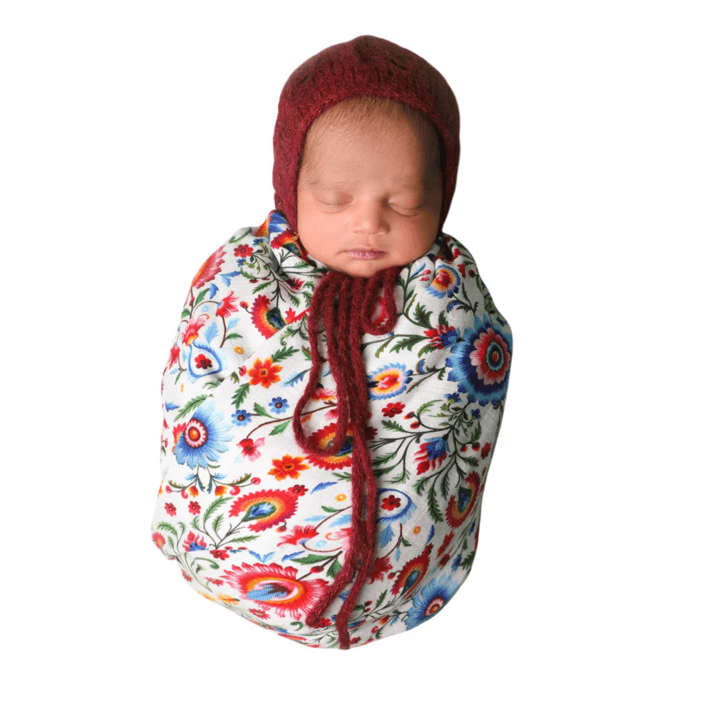 Baby Suzani Swaddle Blanket