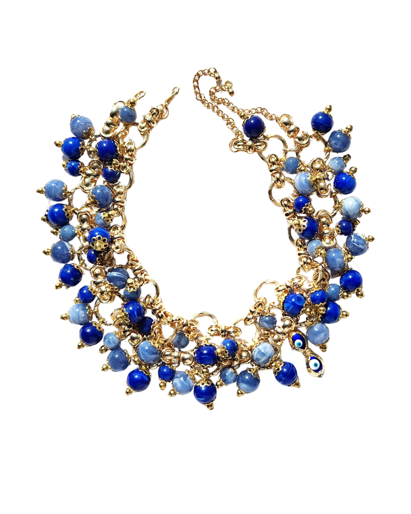 Blue Bubbles Choker