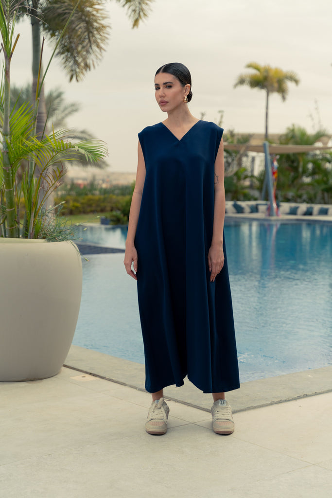 Navy Inner Abaya Dress