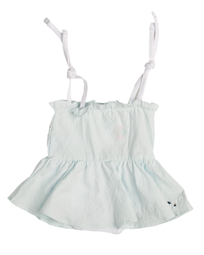 Baby Girl Baby Blue Onesie Dress