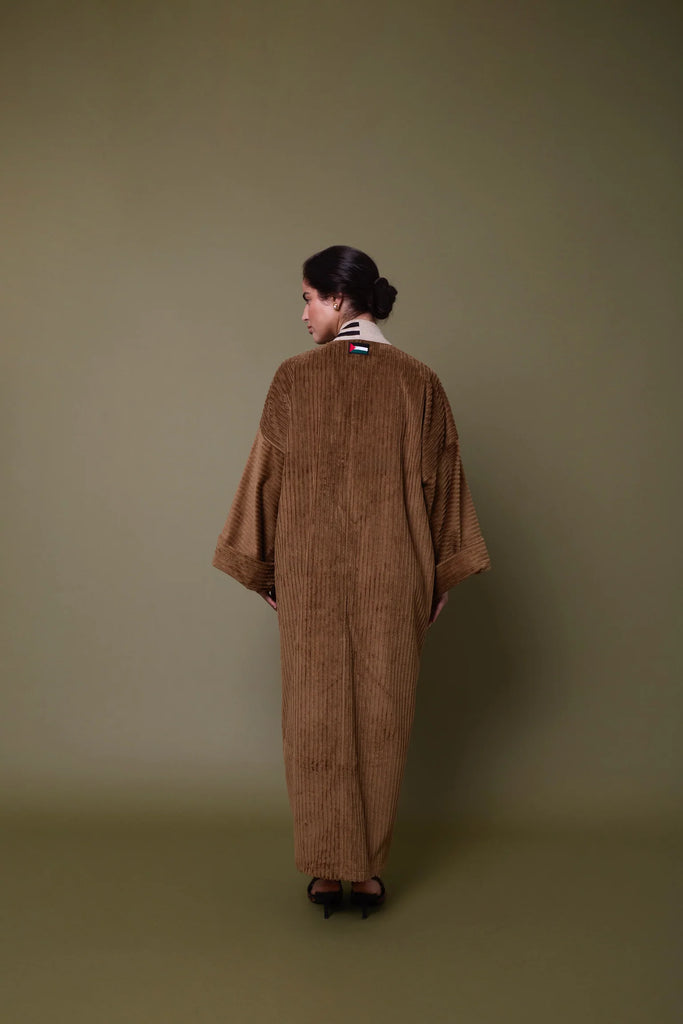 Camel Picasso Kimono Abaya