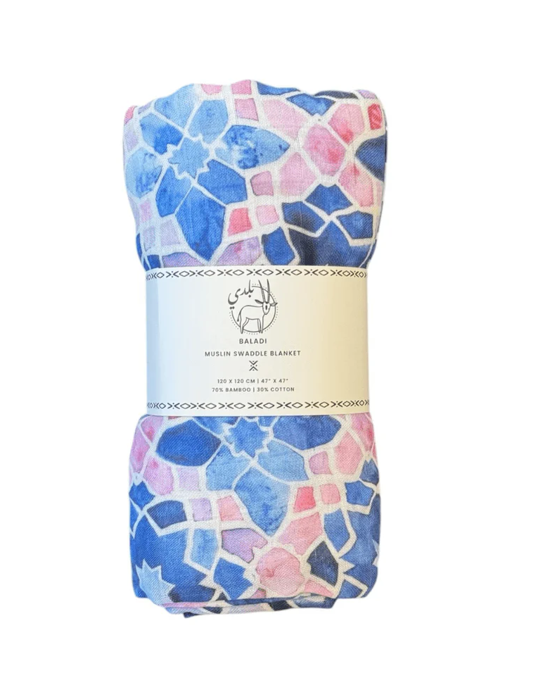 Baby Royal Mosaic Swaddle Blanket