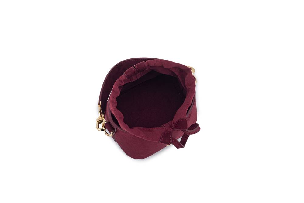 Burgundy Velvet Aldalam Mini Bag