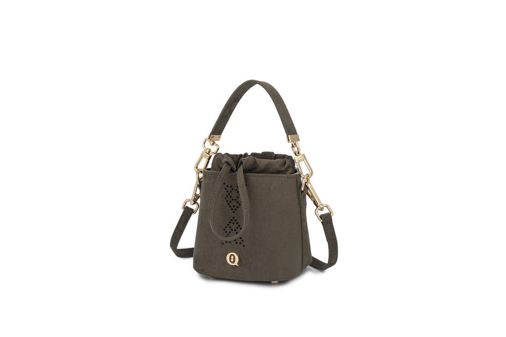 Army Green Velvet Aldalam Mini Bag