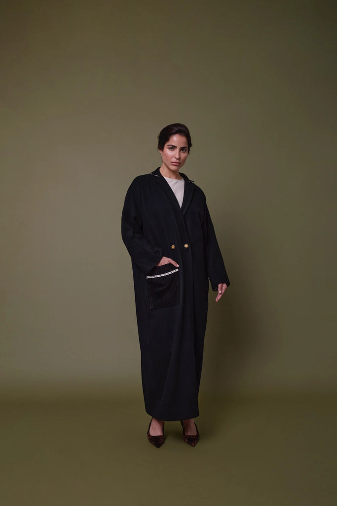 Black Belsay Hall Abaya