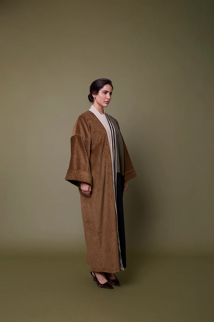 Camel Picasso Kimono Abaya