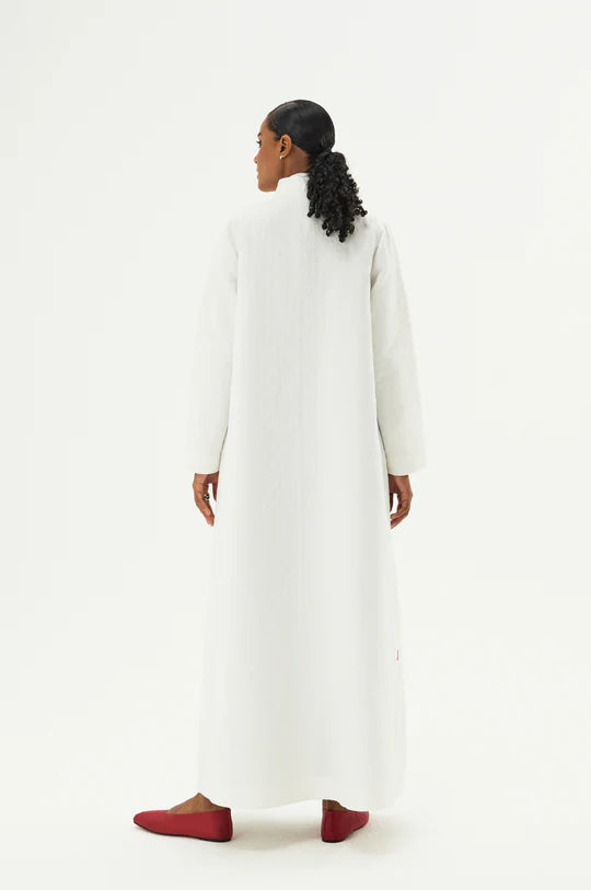 Leah White Abaya