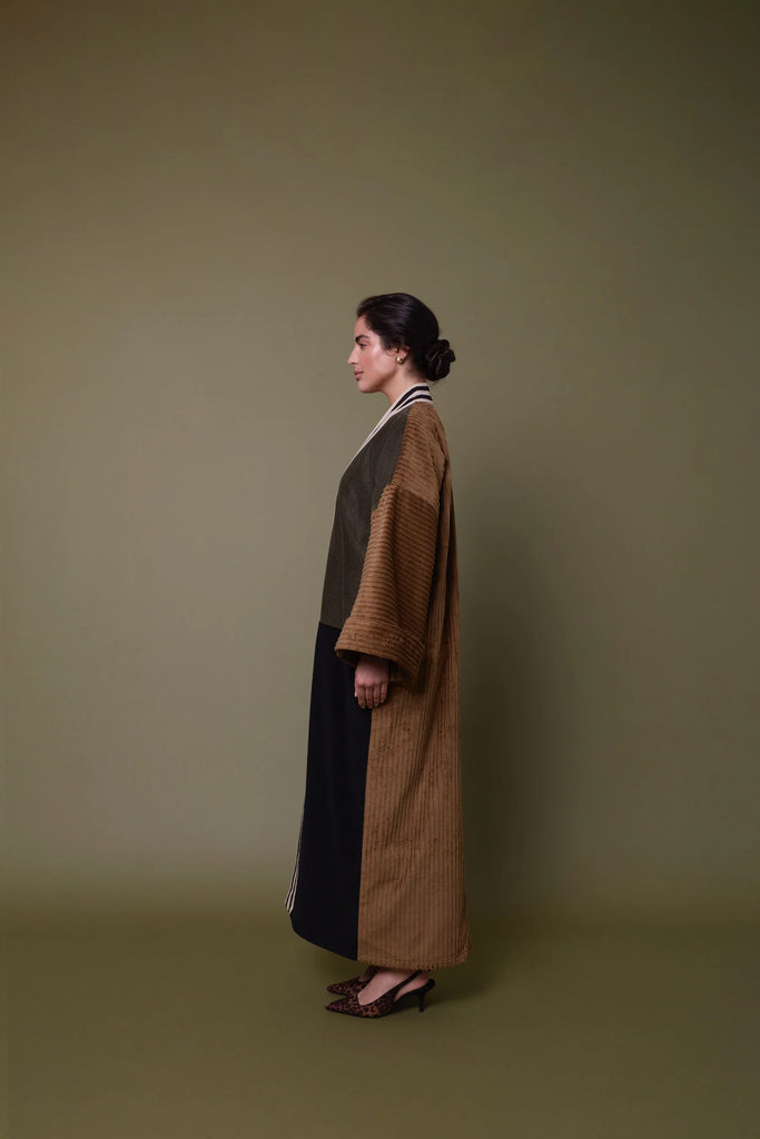 Camel Picasso Kimono Abaya