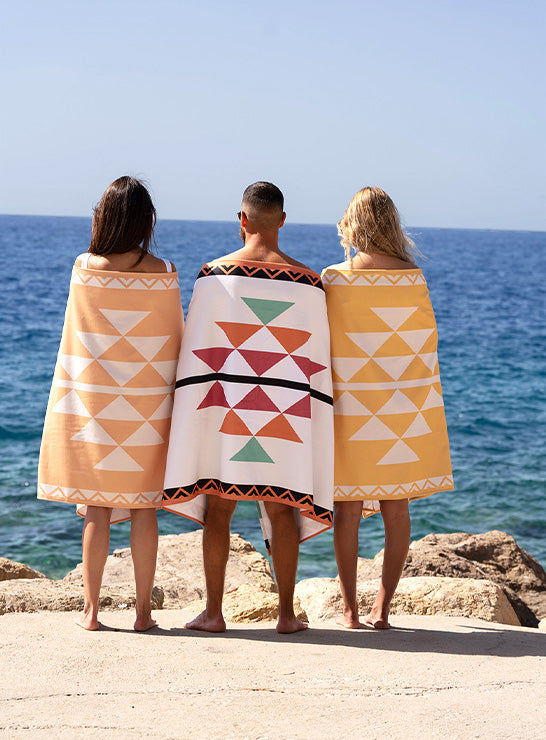 Yellow Al Sadu Beach Towel