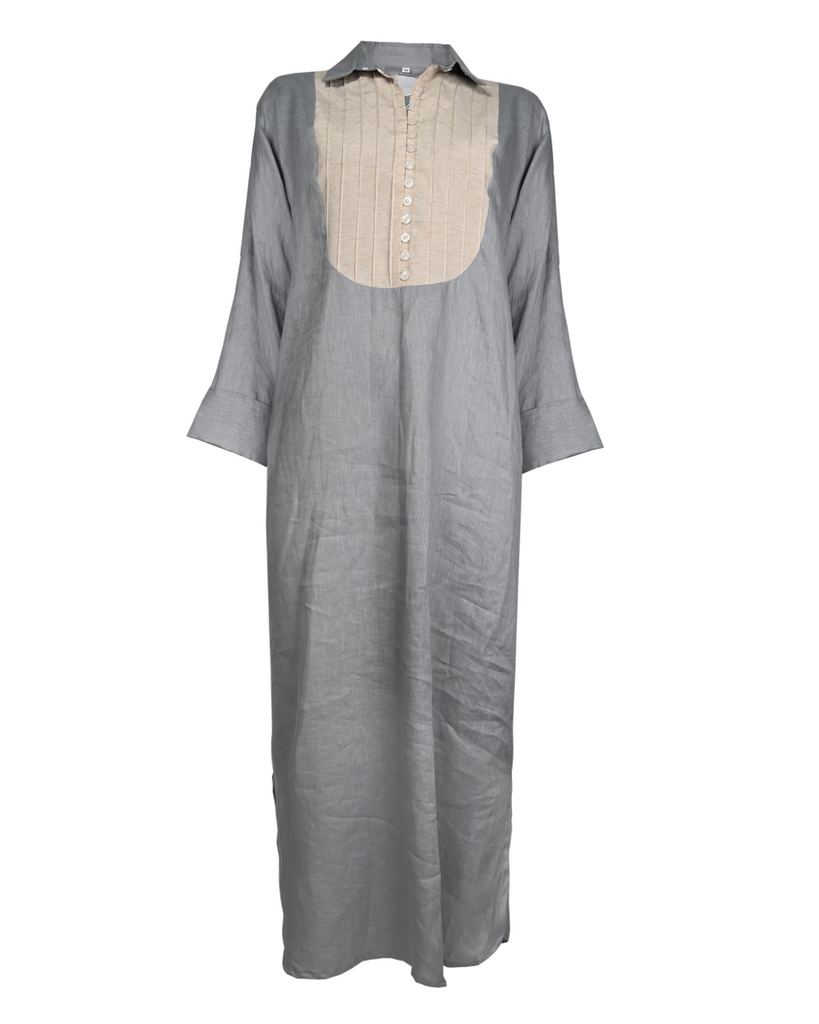 Grey Linen Dress