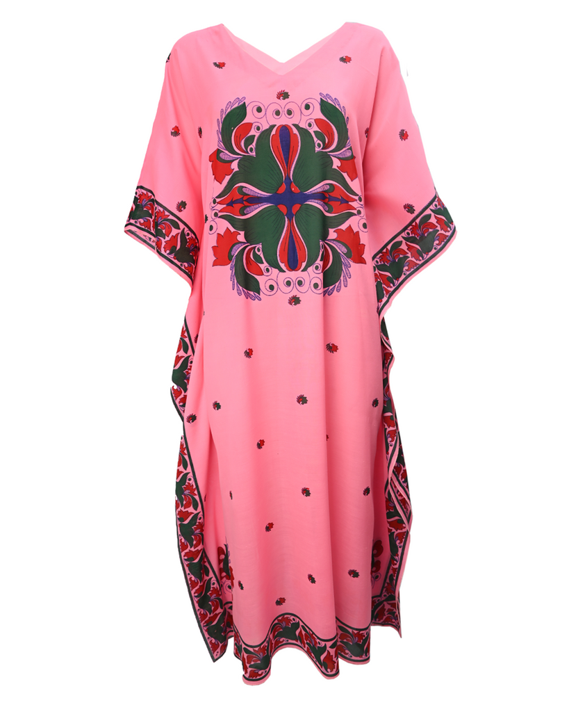 Pink Kaftan & Short Set