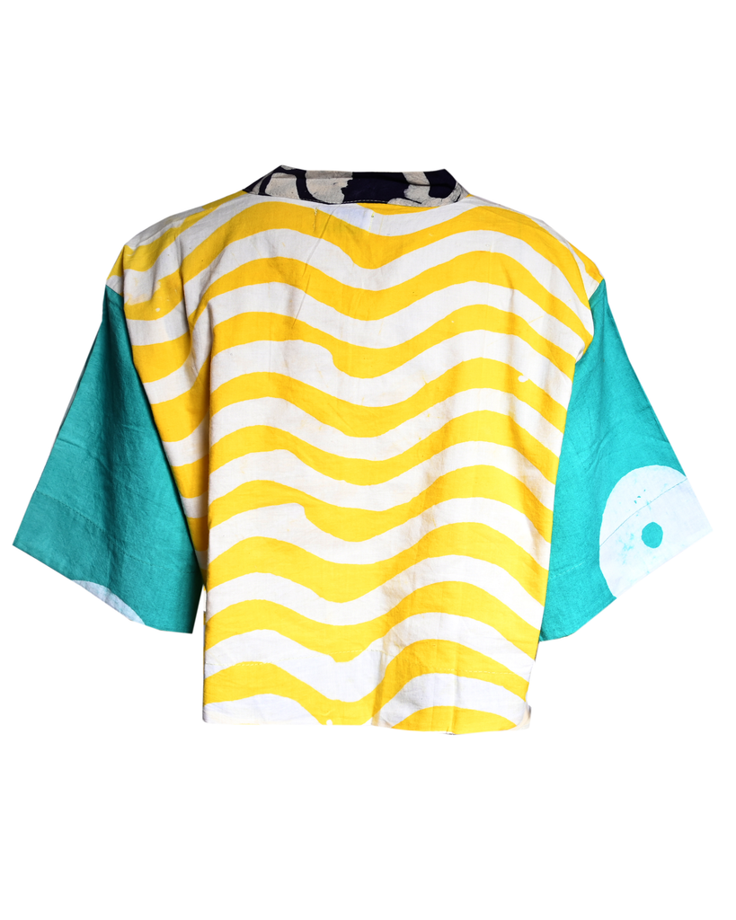 Multicolor XO Crop Shirt