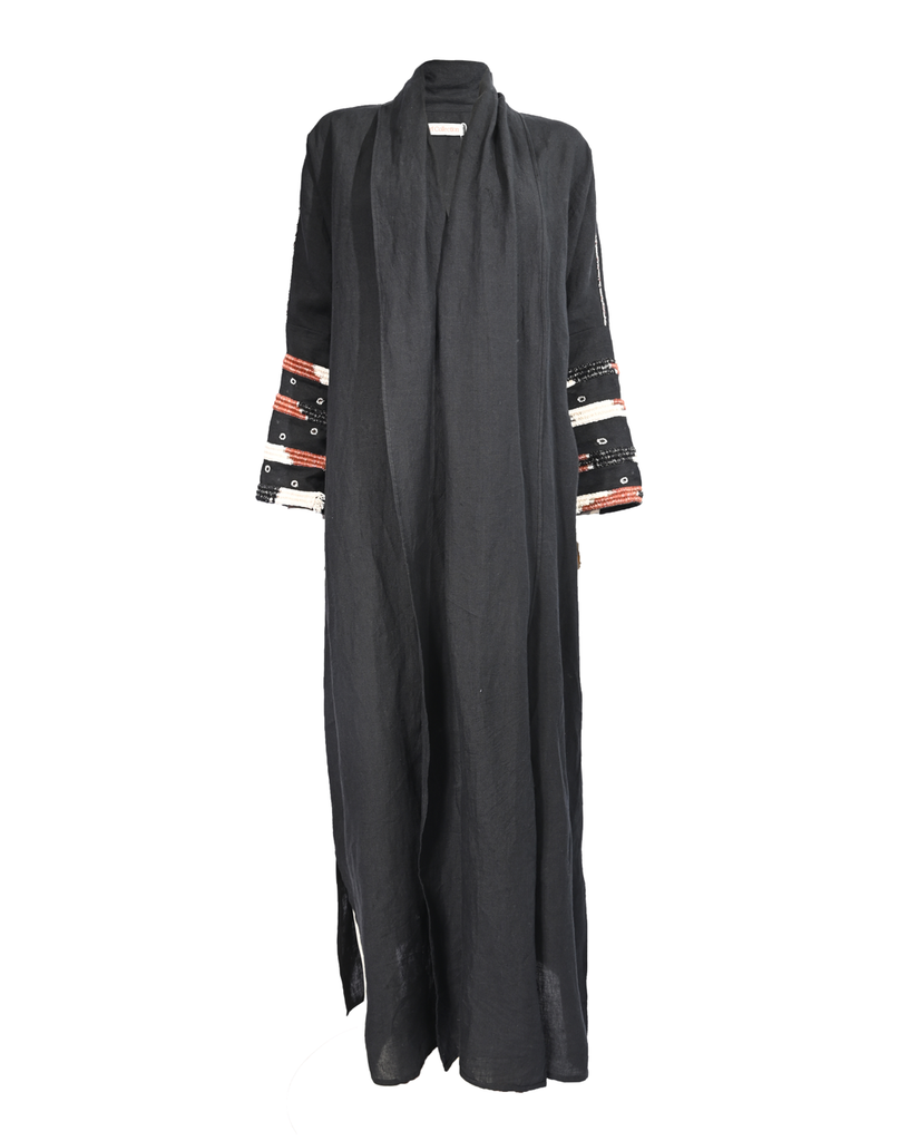 Black Embellished Abaya