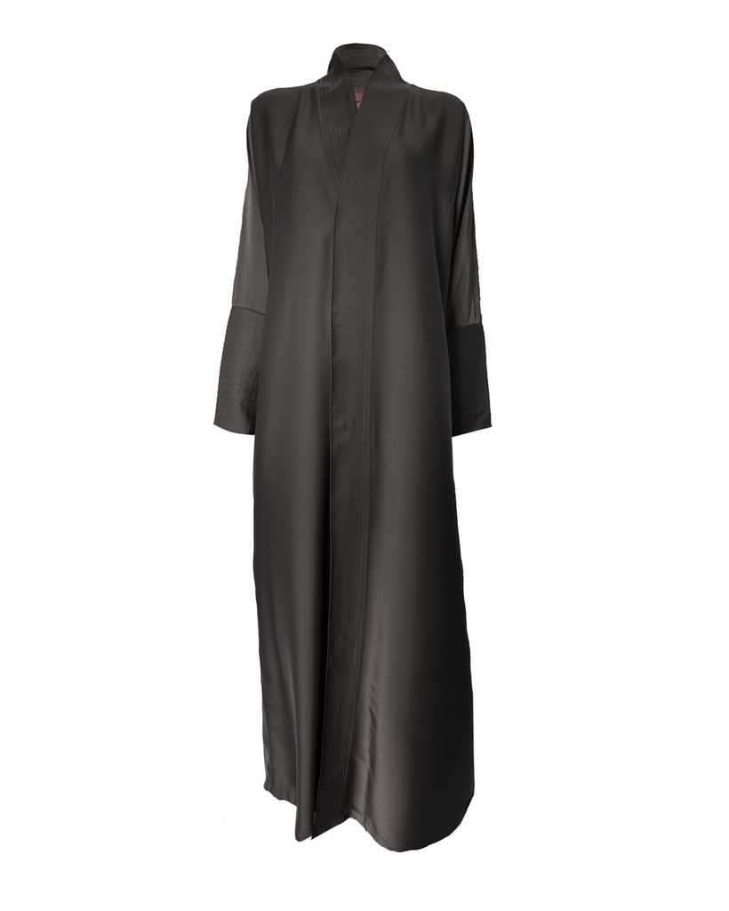 Grace Black Crepe Abaya