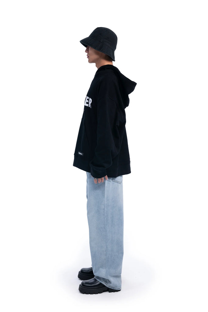 Black Confidence Oversized Hoodie