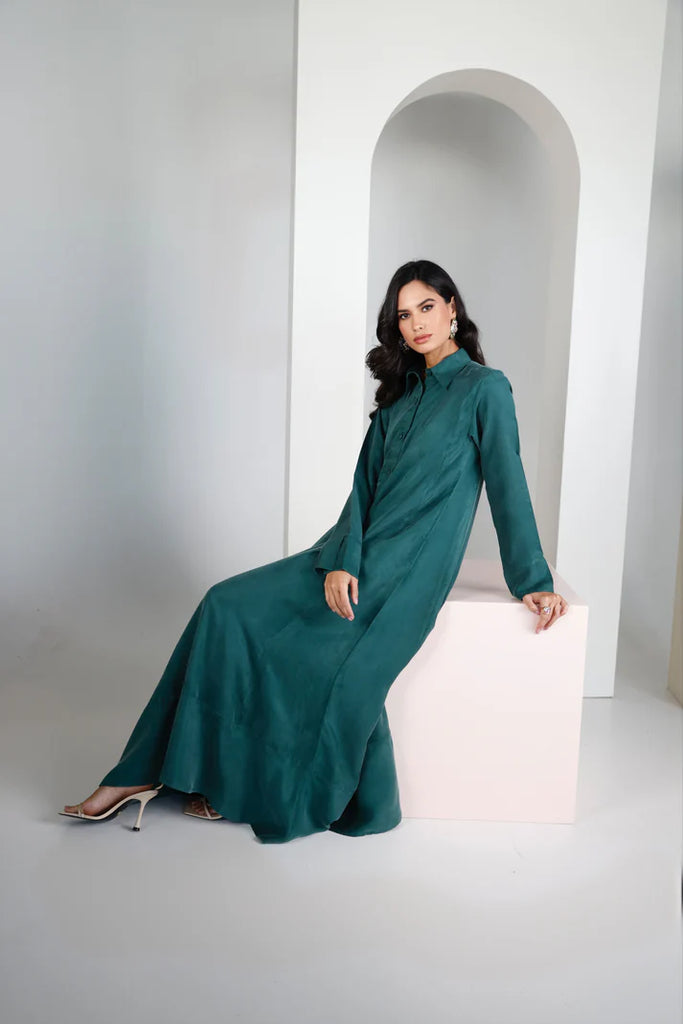 Emerald Riva Silk Kaftan