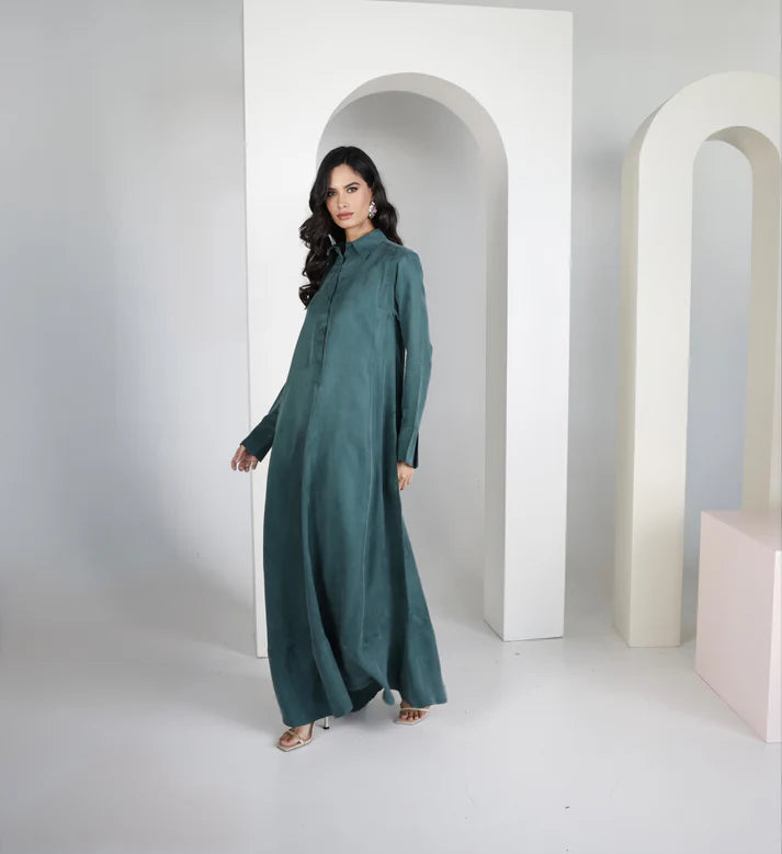 Emerald Riva Silk Kaftan