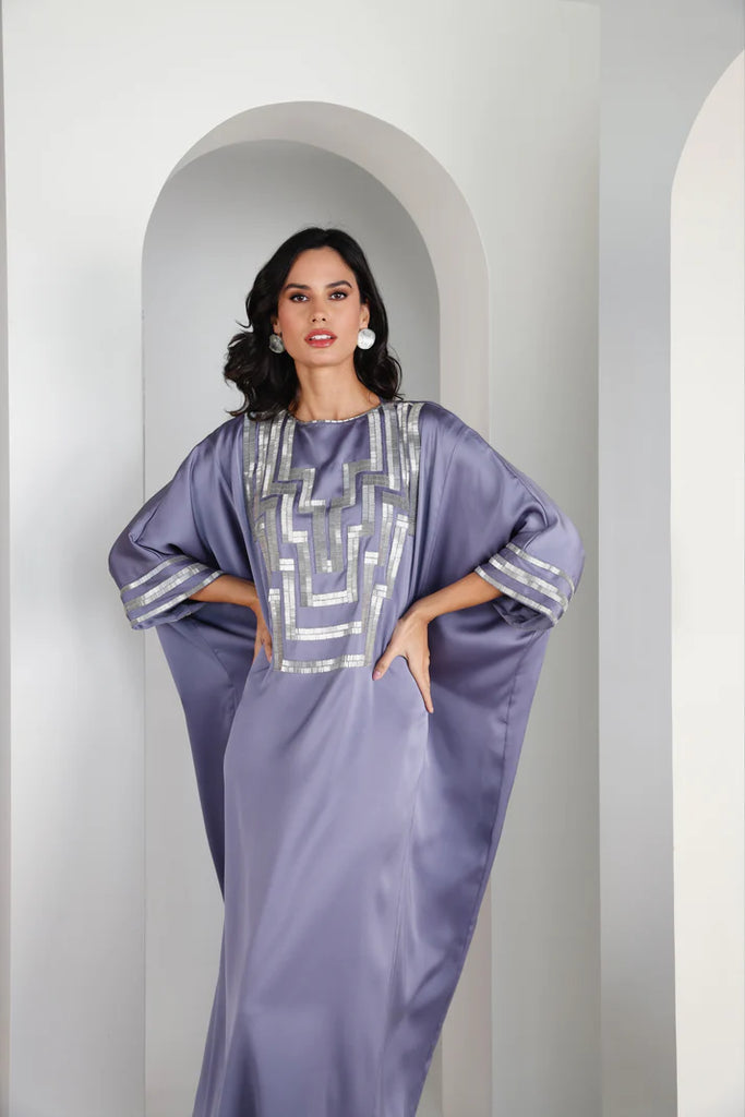 Mauve Taifi Kaftan