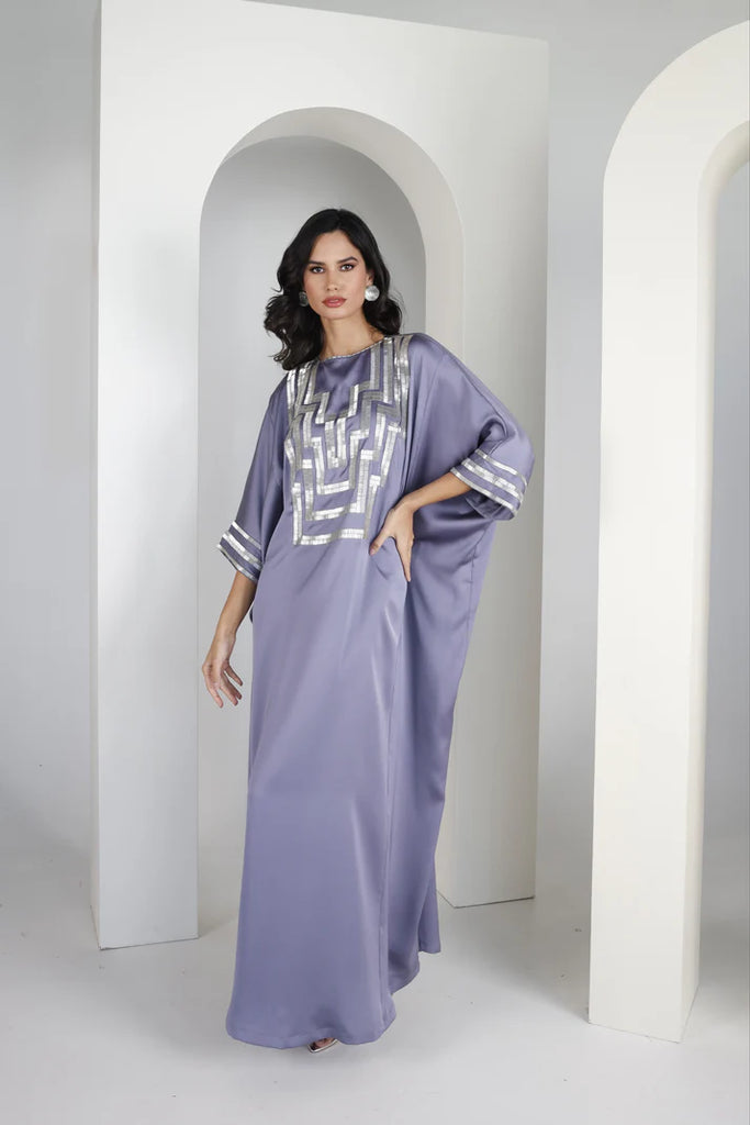 Mauve Taifi Kaftan