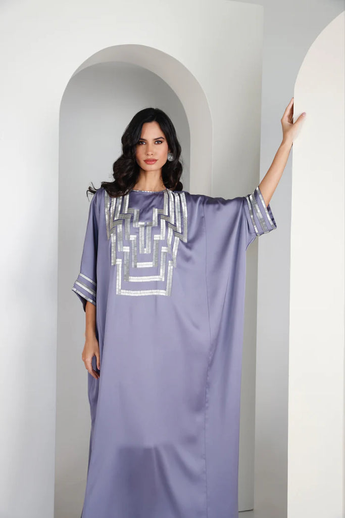 Mauve Taifi Kaftan