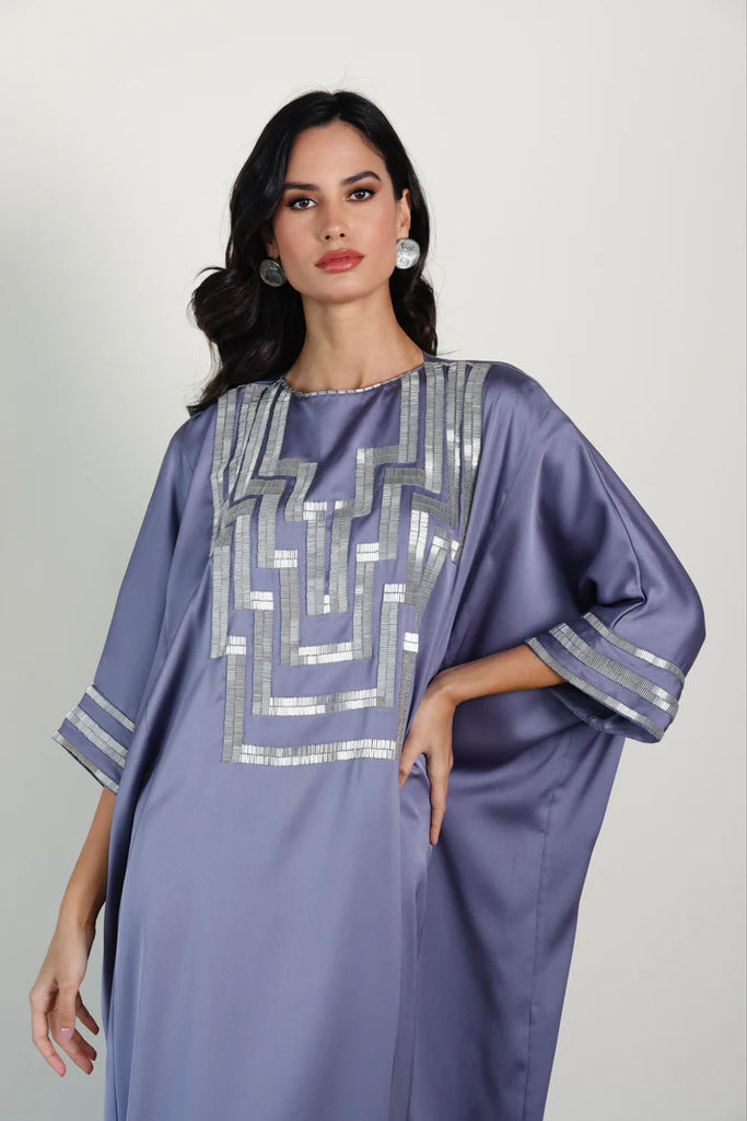 Mauve Taifi Kaftan