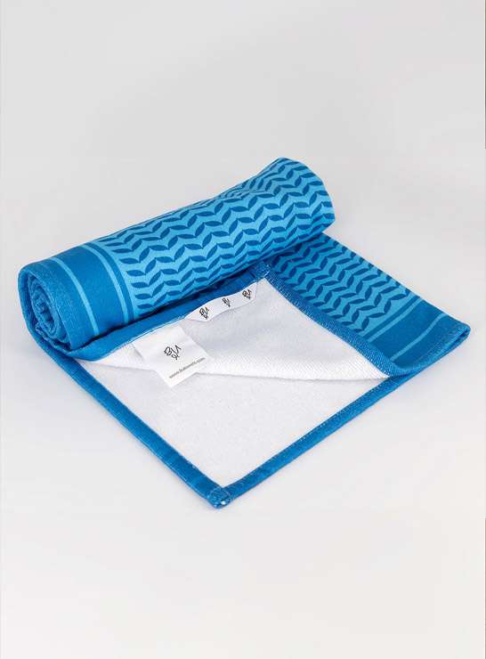 Blue Ghutra Gym Towel