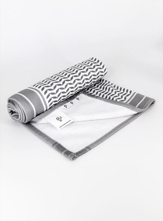 Grey Ghutra Gym Towel