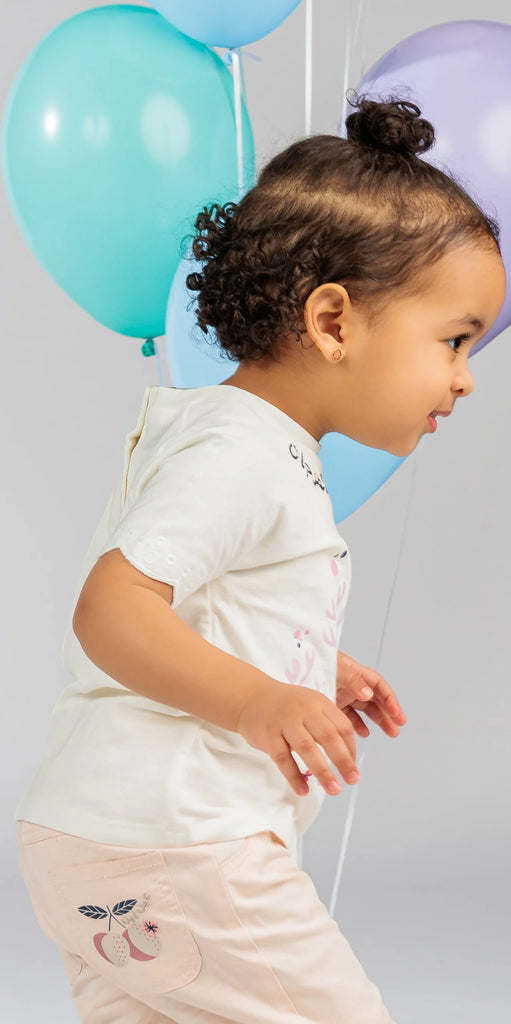 Baby Girl White Top with Necklace