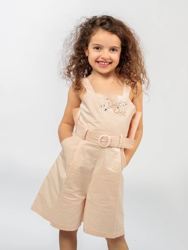 Big Girl Pink Overall Dress