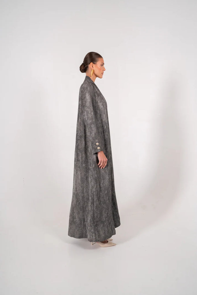 Vendome Ash Grey Abaya