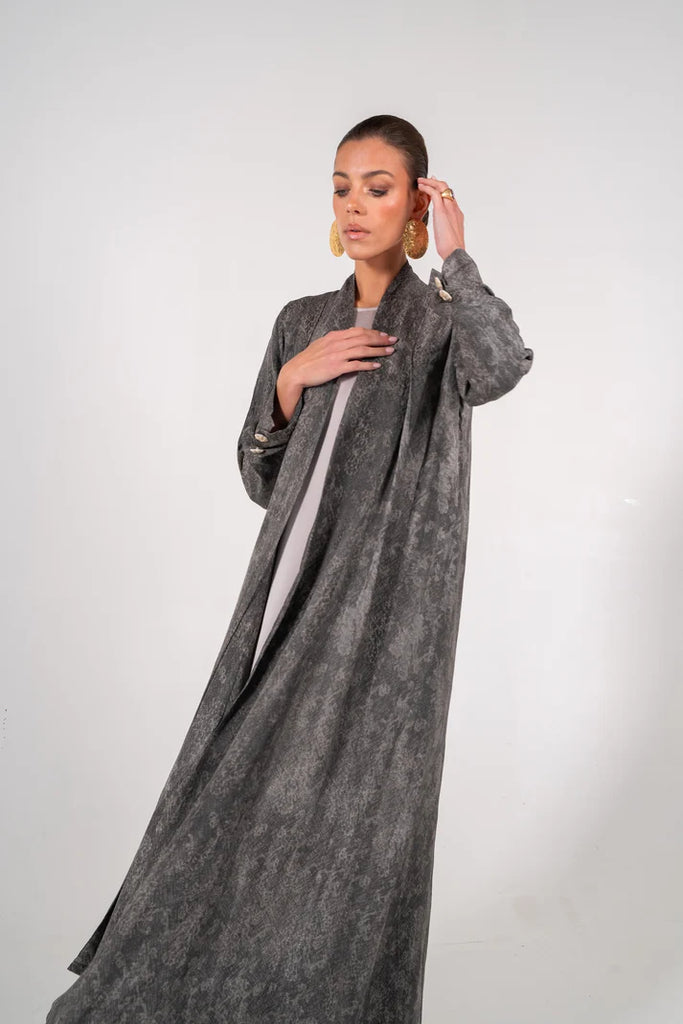 Vendome Ash Grey Abaya