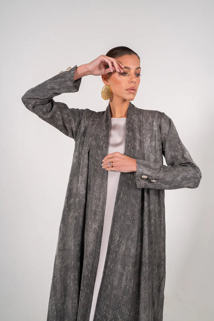 Vendome Ash Grey Abaya