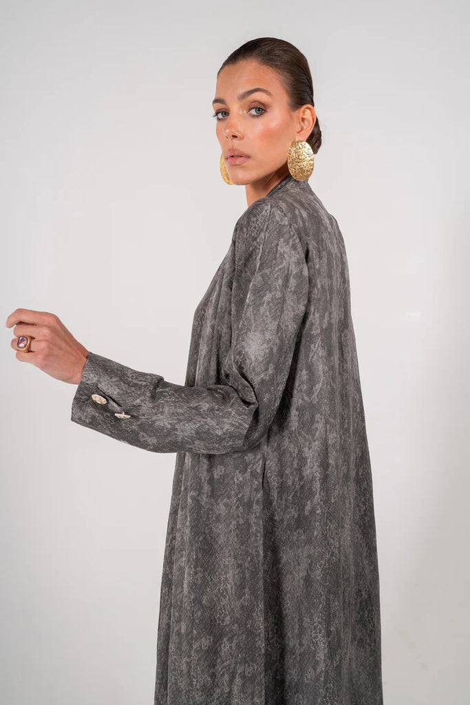 Vendome Ash Grey Abaya