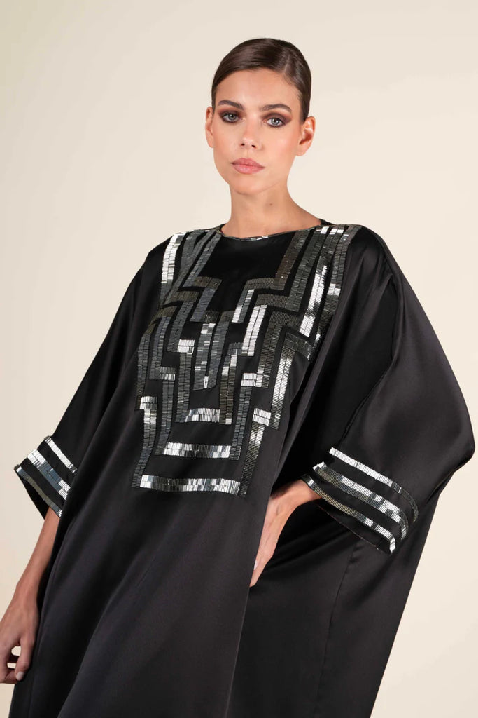 Black Taifi Kaftan