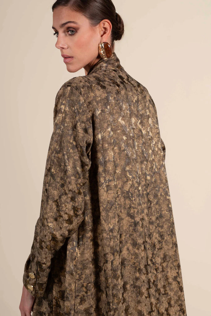 Marais Gold Silk Abaya