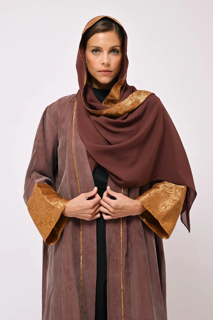 Burgundy Jaydaa Abaya