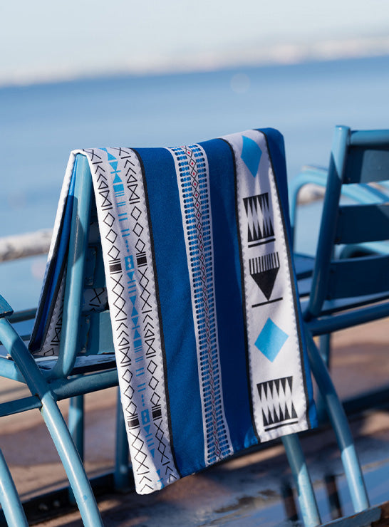 Blue Sadu Beach Towel