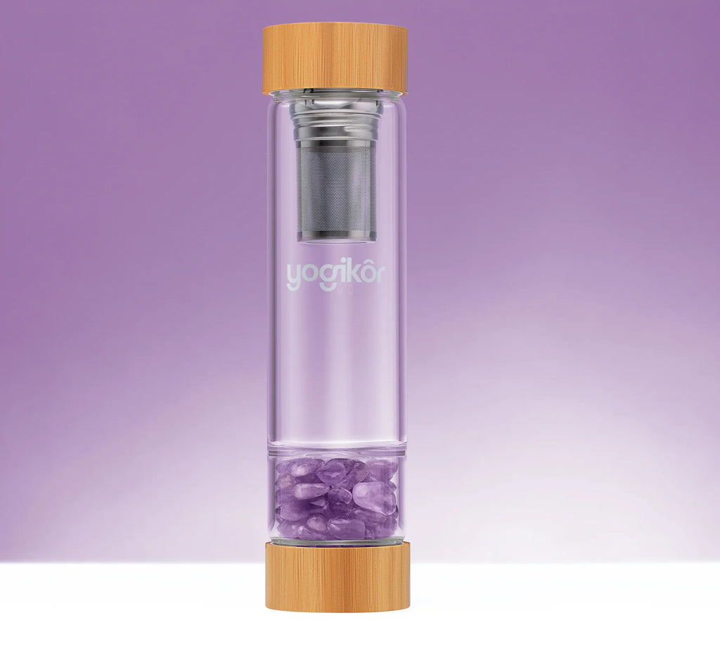 Amethyst Crystal Water Bottle