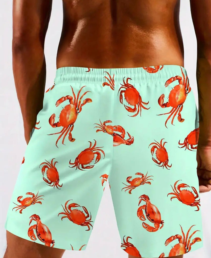 Turquoise Crab Swim Trunk