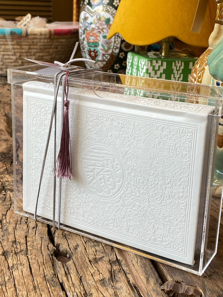 White Holy Qur'an Gift Set with Bookmark