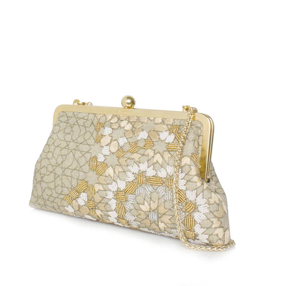 Arabesque Gold Classic Clutch