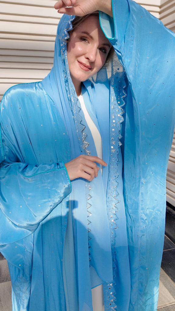 Blue Naqda Abaya