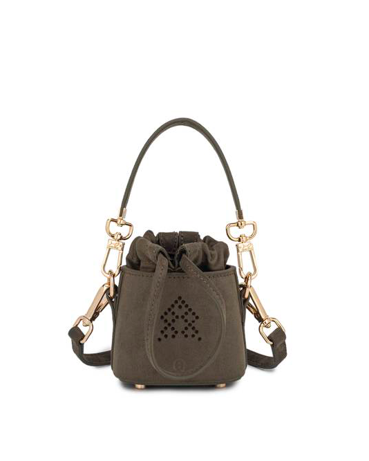 Army Green Velvet Aldalam Micro Bag