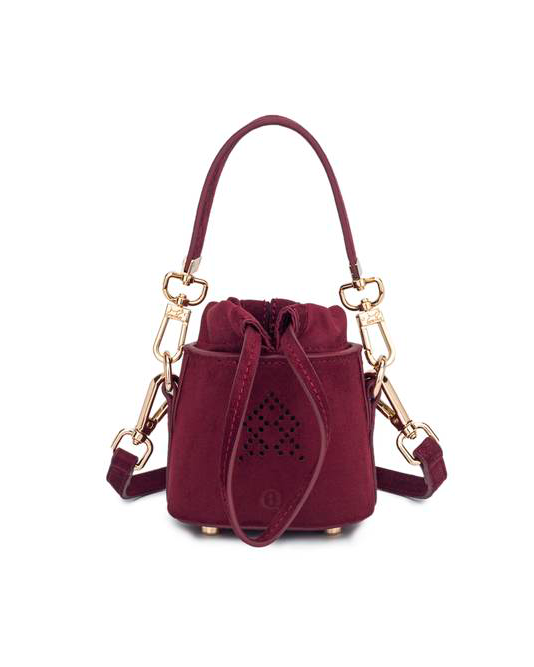 Burgundy Velvet Aldalam Micro Bag