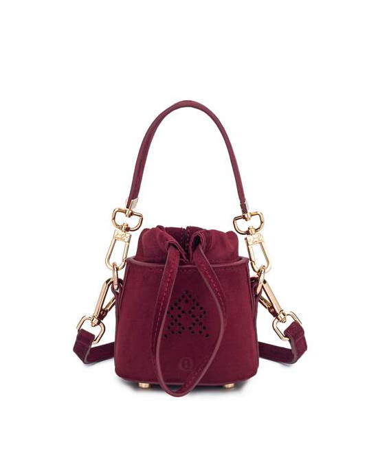 Burgundy Velvet Aldalam Micro Bag