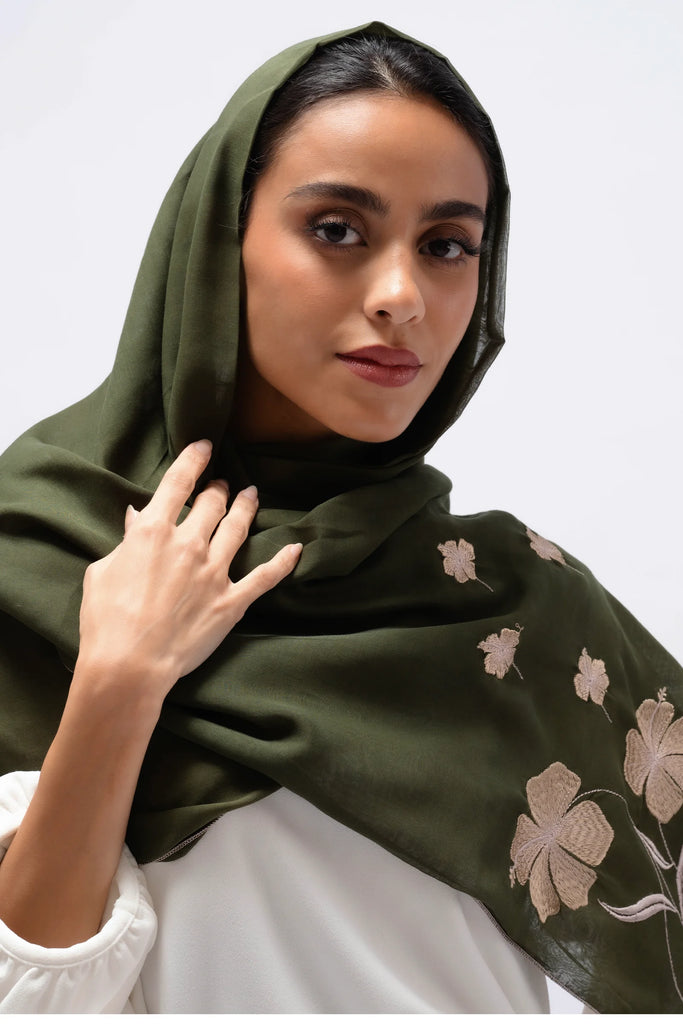 Olive Green Seagrass Tarha