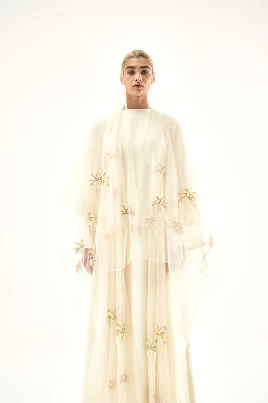 White Swan Lake Abaya Set